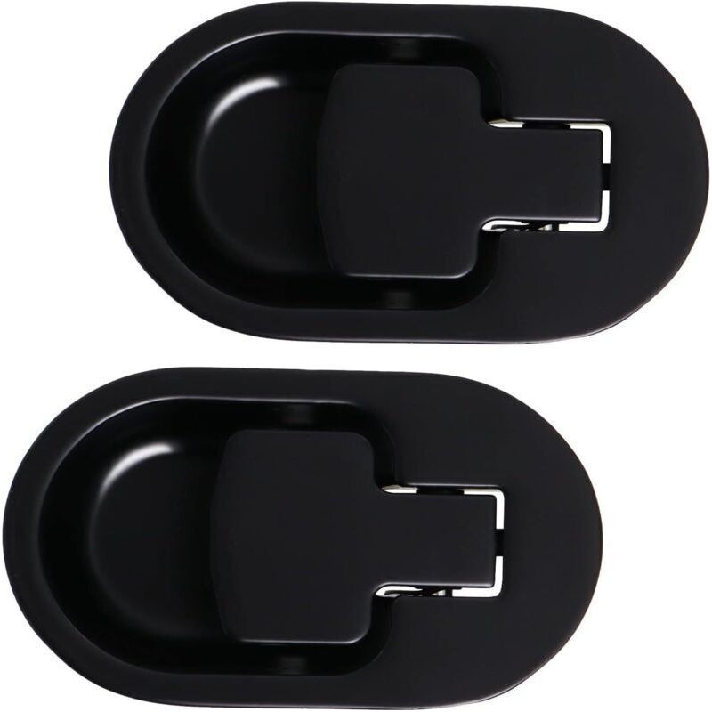 2-teiliges Ersatz-griffset Aus Metall Für Relaxsessel, Robuster Entriegelungshebel Aus Metall, Ersatz-zuggriff, Schwarzes Set