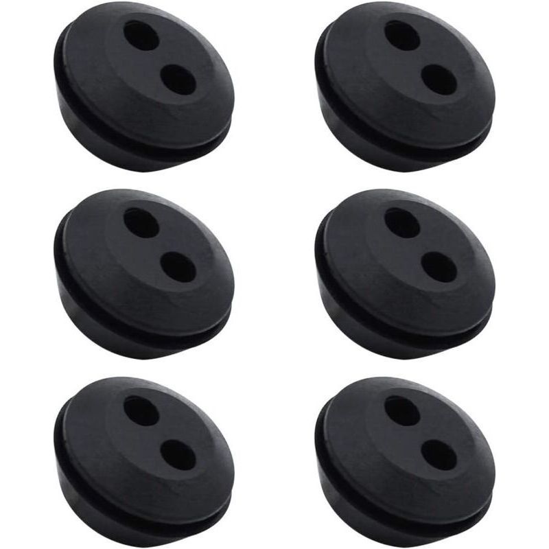 Set Mit 6 Kraftstoffleitungsdeckeln, Gummidichtung Für Den Tank, 2 Löcher, Schlauchdurchführung, Tankschlauchdurchführung, Zubehör Für Freischneider
