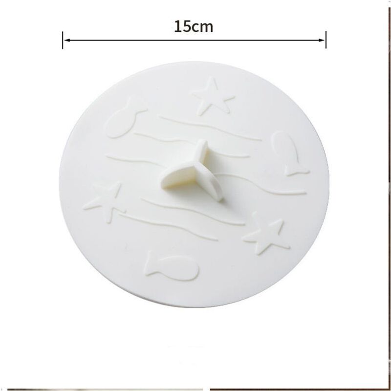 Universalstöpsel, 150 Mm Durchmesser, Für Spüle, Waschbecken Und Badewanne, Weiß