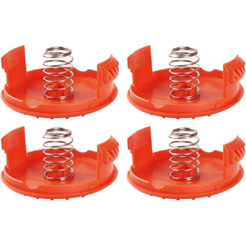 Satz Mit 4 Ersatzspulenabdeckungen Und Federn Für Black & Decker Weed Eater Freischneider