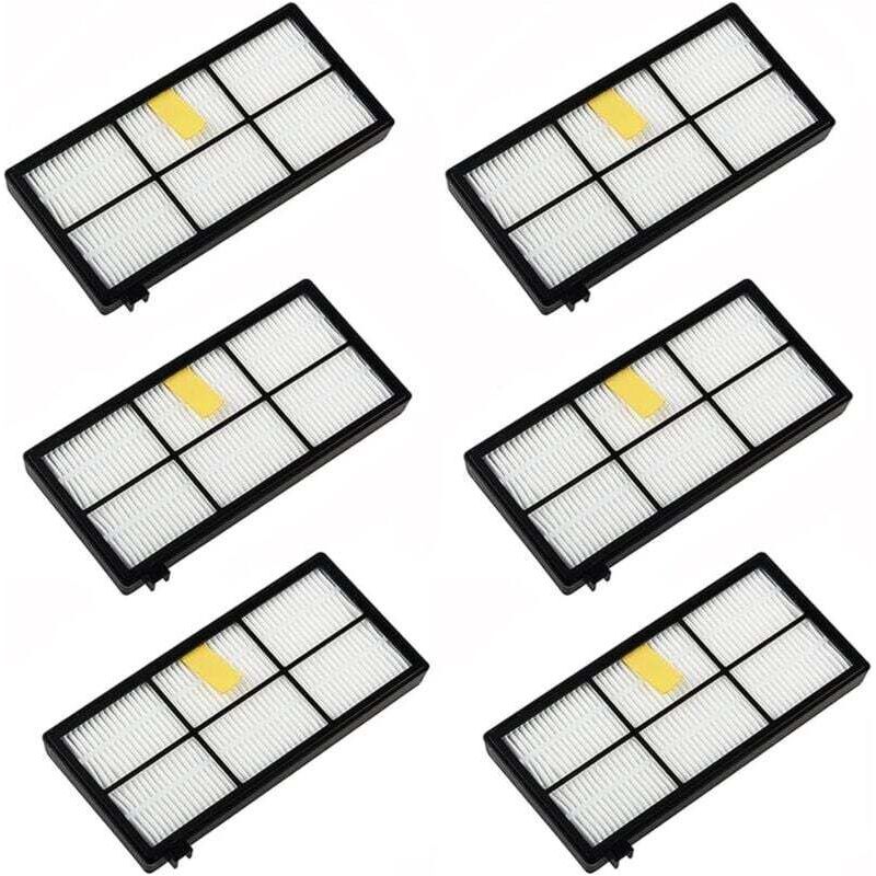 6er-pack Ersatzfilter Für Irobot Roomba 800 900 850 860 861 866 870 880 890 900 960 980 981 985