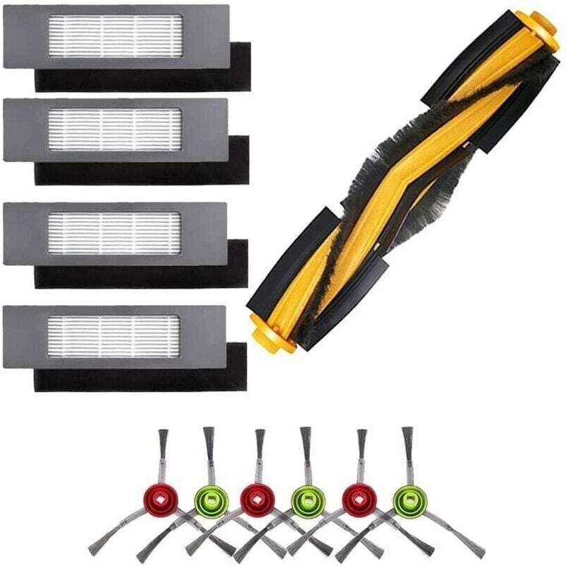 Zubehör Für Ecovacs Deebot T8 N8, 1 Hauptbürste, 4 Filter, 6 Seitenbürsten Für Deebot Ozmo 950 920 T8 T8+, T8 Aivi, T8max, N8, N8+, N8 Pro, N8 Pro+, T9, T9+ Saugroboter