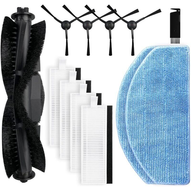 Ersatzteile Kompatibel Mit Den Saugrobotern Honiture G20 / G20 Pro, Bestehend Aus 1 Rotierender Bürste, 4 Seitenbürsten, 4 Filtern Und 2 Wischpads (reinigungswerkzeug Nicht Enthalten).
