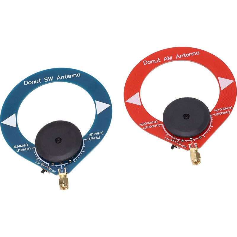 Donutförmige Am/mw/sw-antenne, Störungsfrei, Tragbare Mini-schleifenantenne, Geeignet Für Kurzwellenradios, 2er-pack.