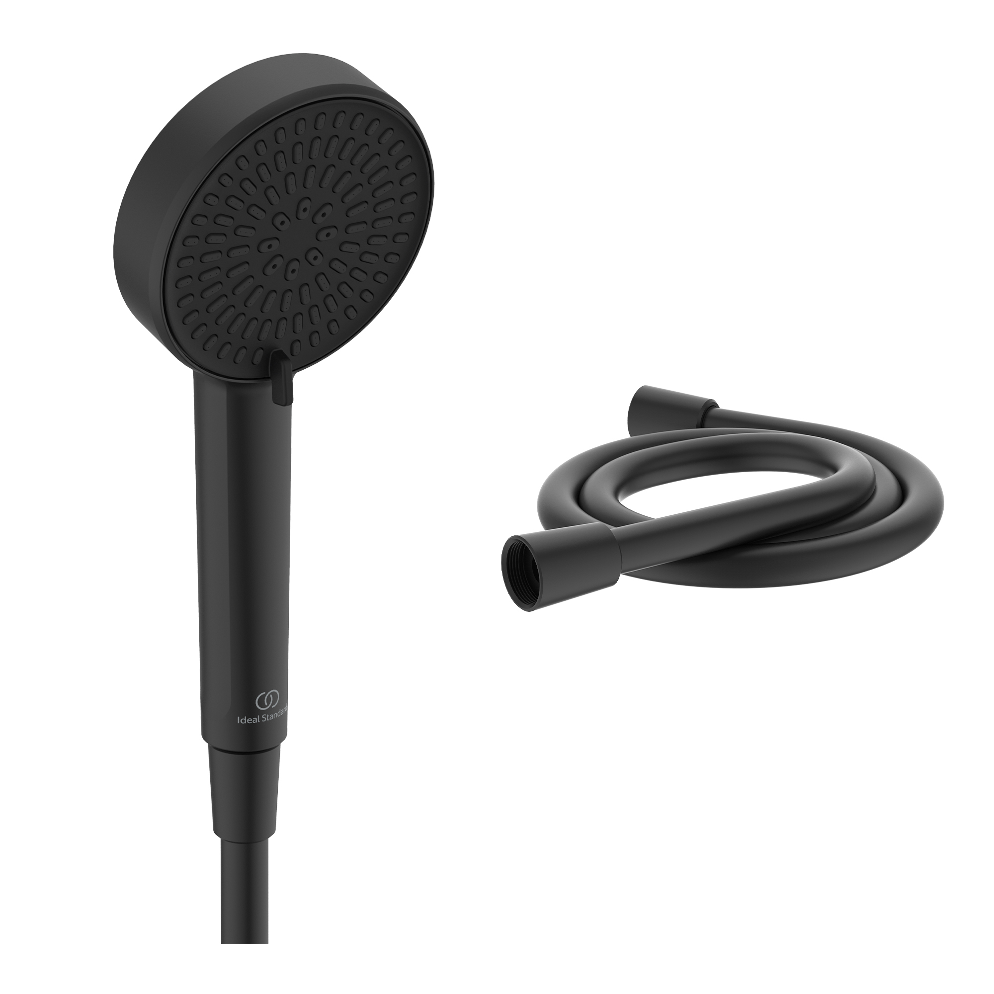 Ideal Standard Alero Handbrause-set, 2-funktionhandbrause Und Schlauch ✔ Schwarz