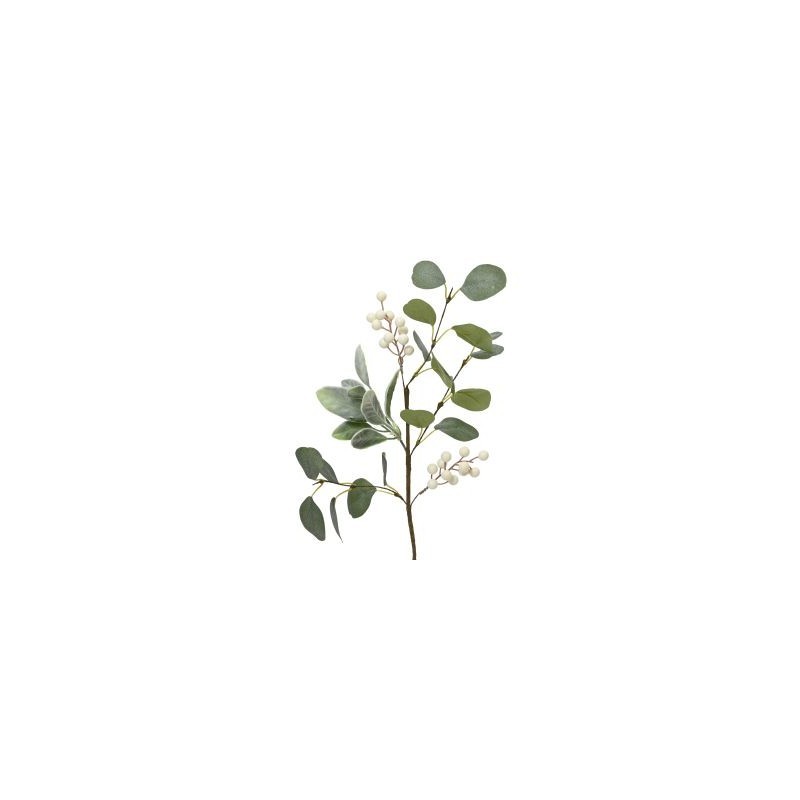Künstlicher Blumenstrauß Grün Und Weiß H50 Cm