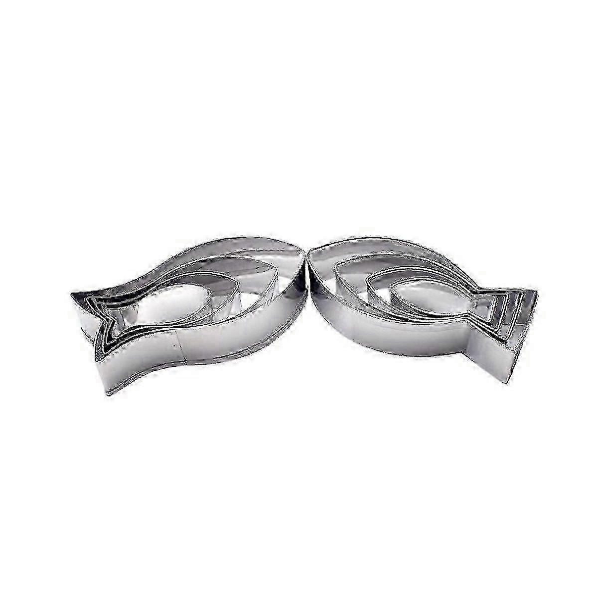 8-teiliges Set Edelstahl-fisch-ausstechformen, Fischform-ausstecher, Keksausstecher Zum Backen, 25-26
