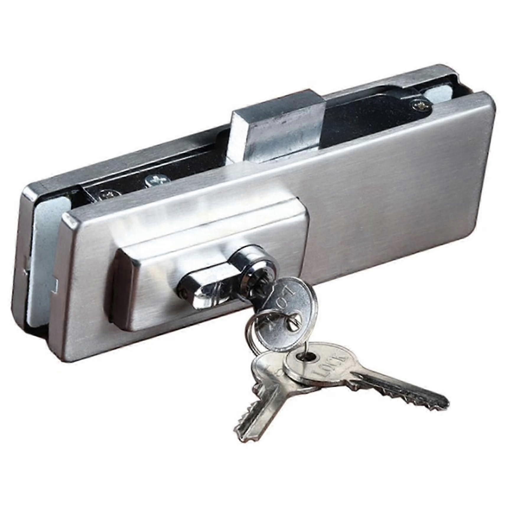 M Edelstahl-rahmenloses Glastürschloss Für Büros, Passend Für 10-12 Mm Dicke