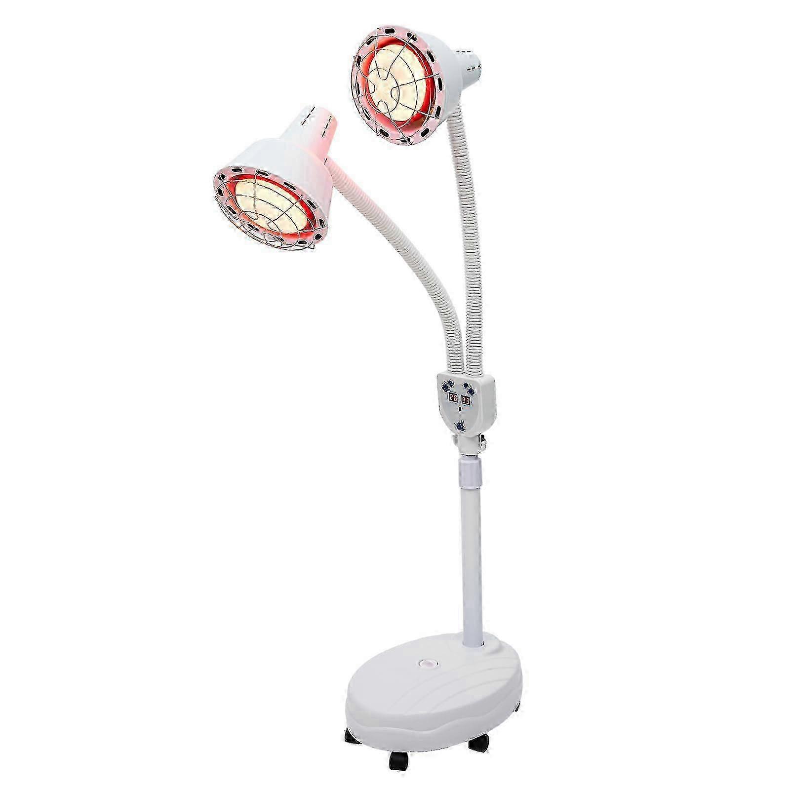 275-w-infrarot-wärmelampe Mit Edelstahlgewebe, Verstellbarem Schlauch Und Ständer (25–26 Cm).