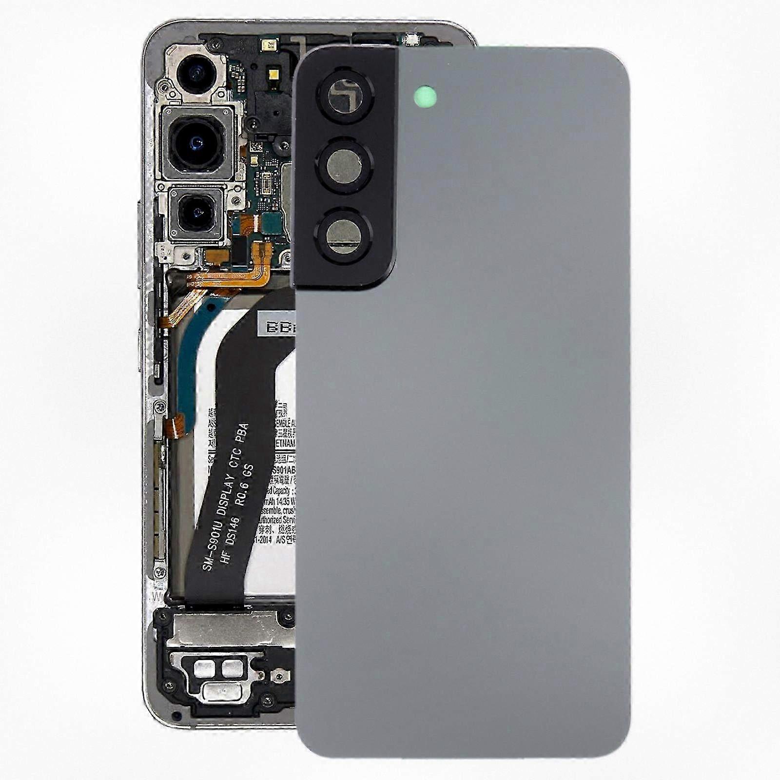Ersatz-akkudeckel Für Samsung Galaxy S22 5g Sm-s901b – Robustes Ersatzteil Für Schutzhülle Grau