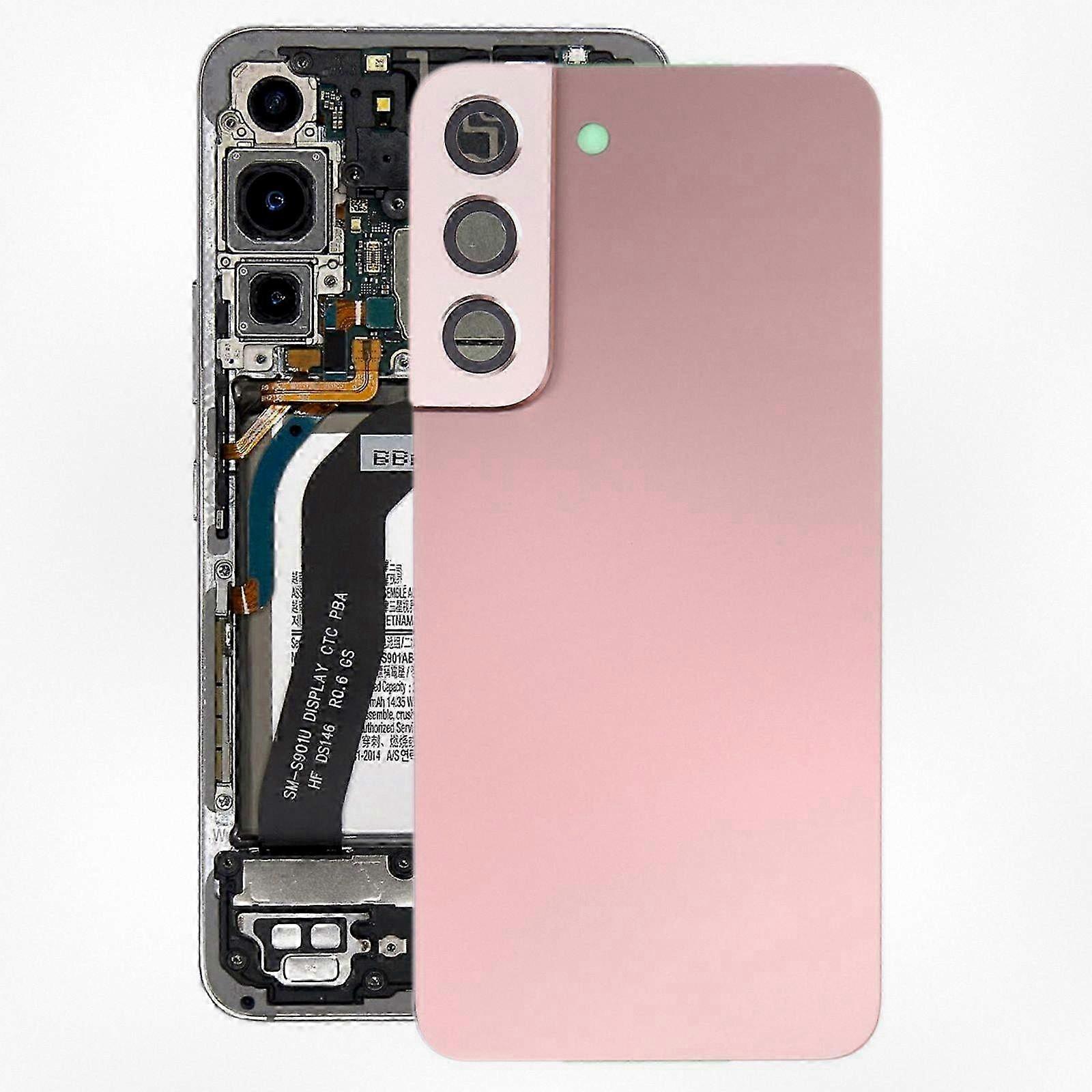 Ersatz-akkudeckel Für Samsung Galaxy S22 5g Sm-s901b – Robustes Ersatzteil Für Schutzhülle Rosa