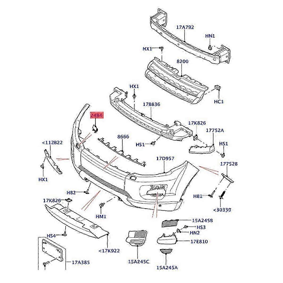 Lr036198 Abdeckung Für Linke Scheinwerferwaschanlage Vorne Für Land Rover Evoque 2012-2019 Ro1048100 Schwarz