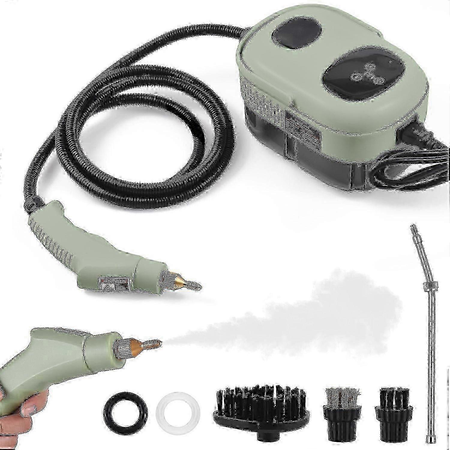 1100 Ml Hochleistungs-dampfreiniger, 2500 W Hochdruck Für Die Haushaltsreinigung Grün Uk-stecker