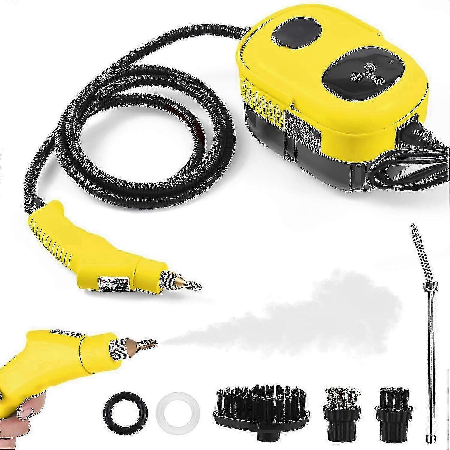 1100 Ml Hochleistungs-dampfreiniger, 2500 W Hochdruck Für Die Haushaltsreinigung Gelb Au-stecker