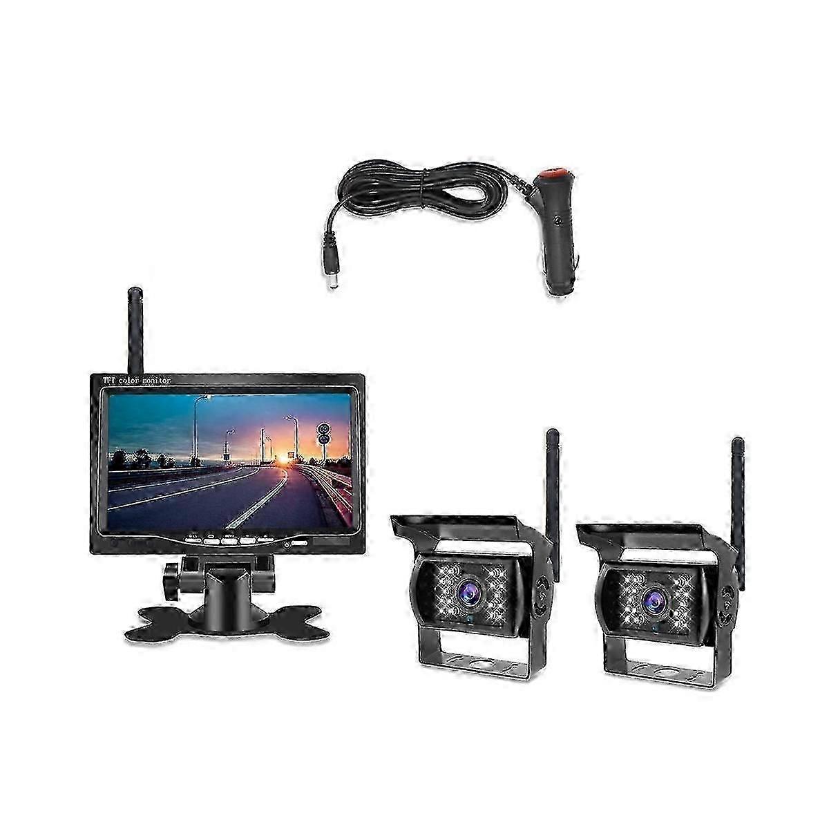 Kabelloses Rückfahrkamerasystem – 7-zoll-hd-wasserdichtes Display Zur Unterstützung Beim Einparken