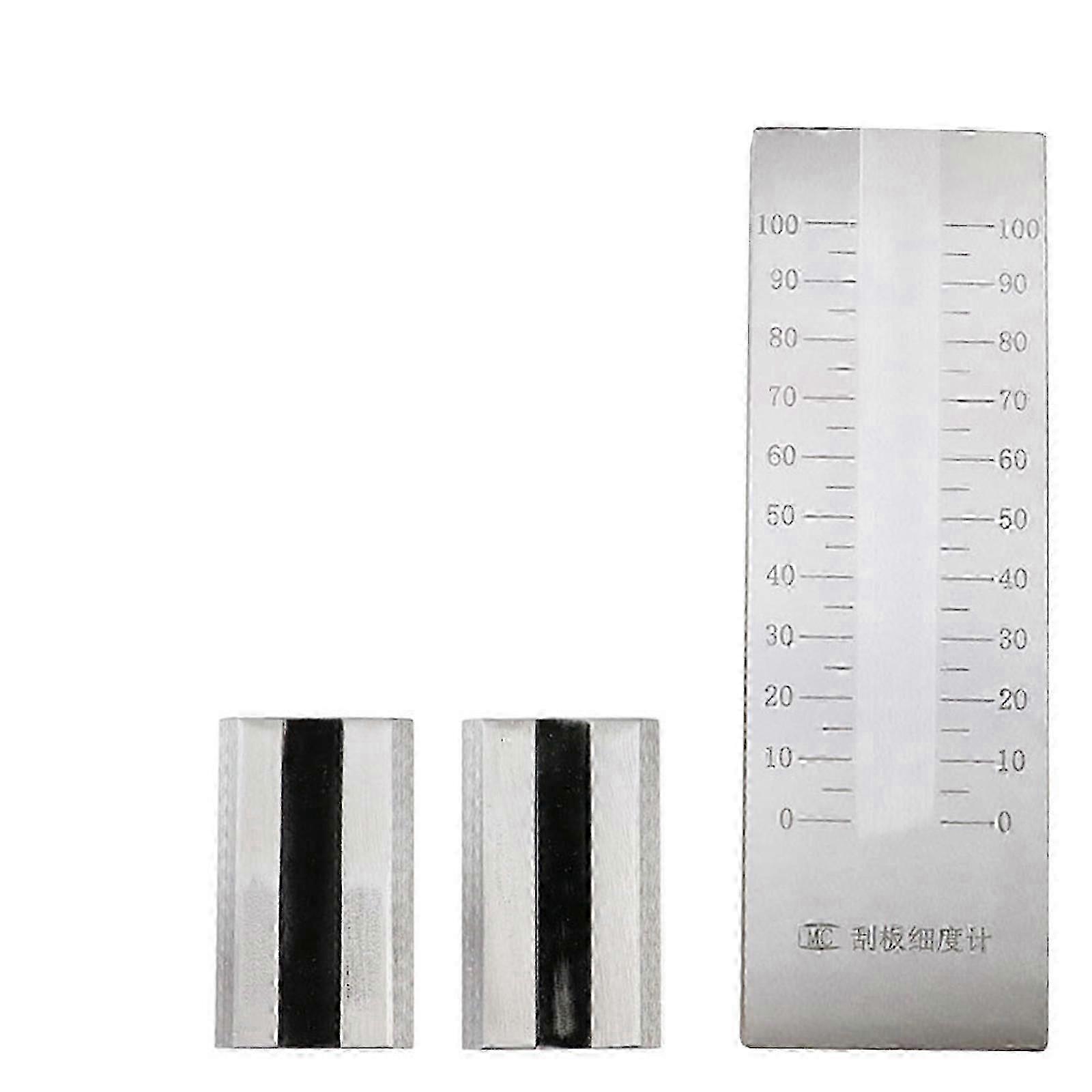 Doppelnut-grindometer Aus Edelstahl – Präzisions-feinheitsprüfgerät Für Farben, Tinten Und Beschichtungen Ww 0-50µm