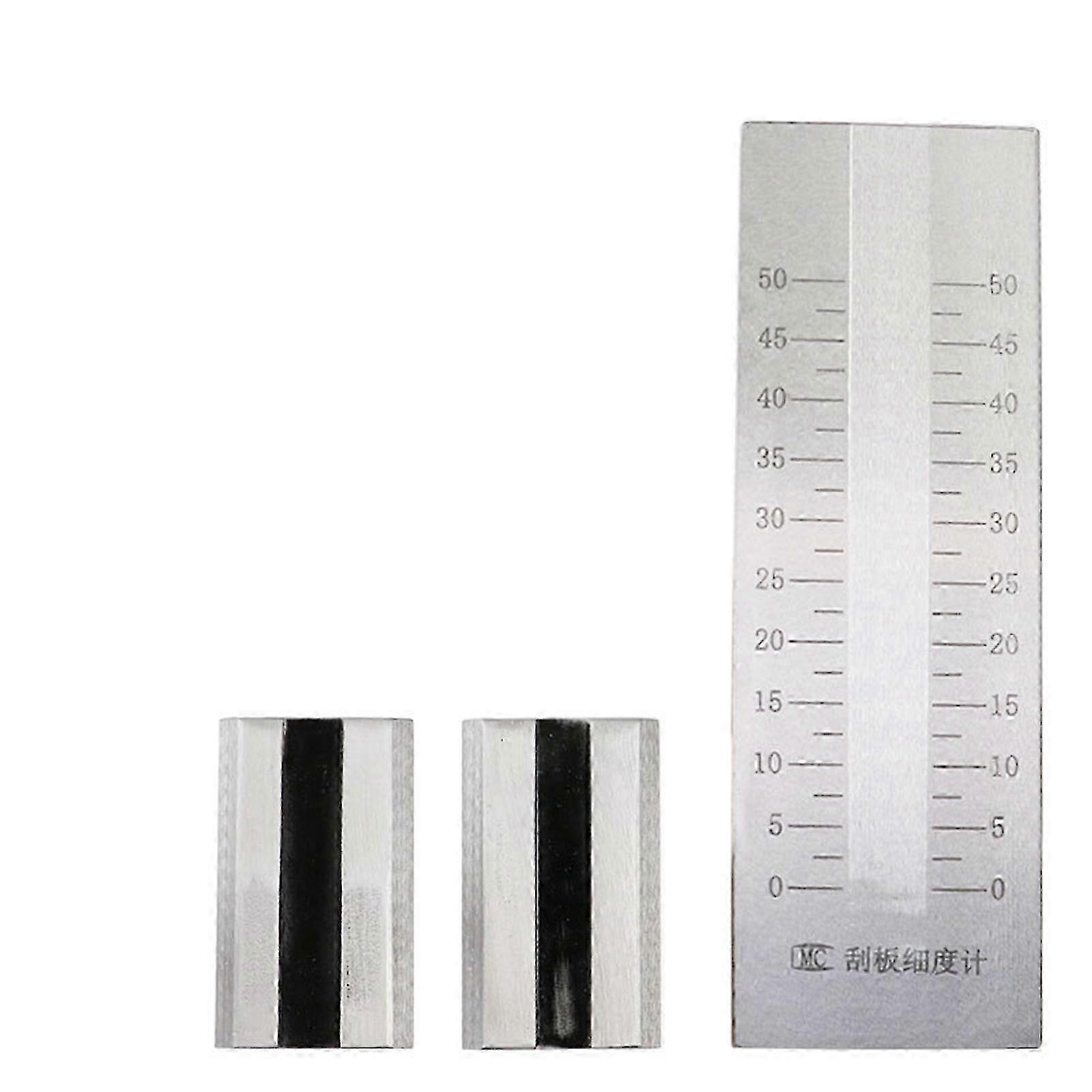 Doppelnut-grindometer Aus Edelstahl – Präzisions-feinheitsprüfgerät Für Farben, Tinten Und Beschichtungen Ww 0-25µm