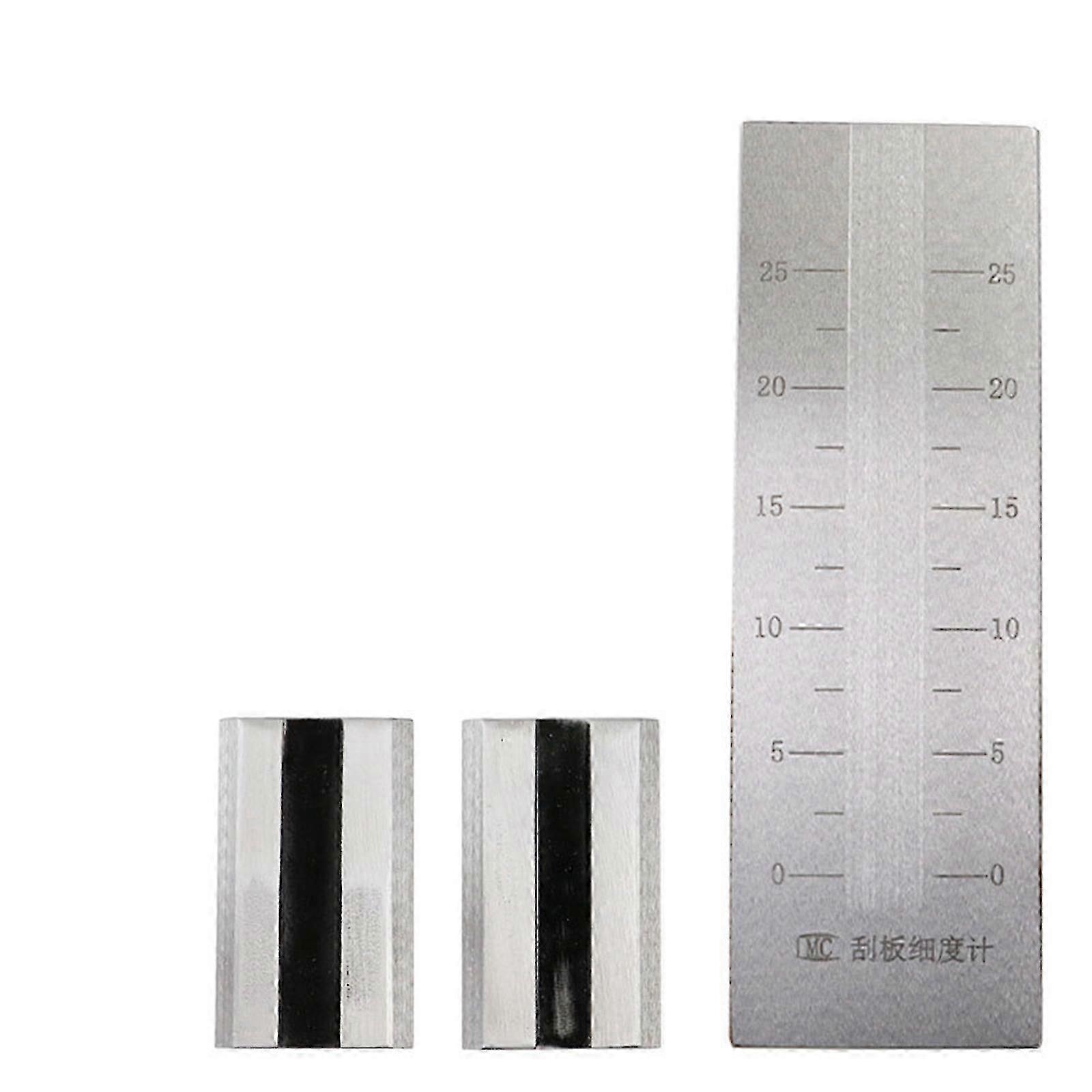 Doppelnut-grindometer Aus Edelstahl – Präzisions-feinheitsprüfgerät Für Farben, Tinten Und Beschichtungen Ww 0-100µm