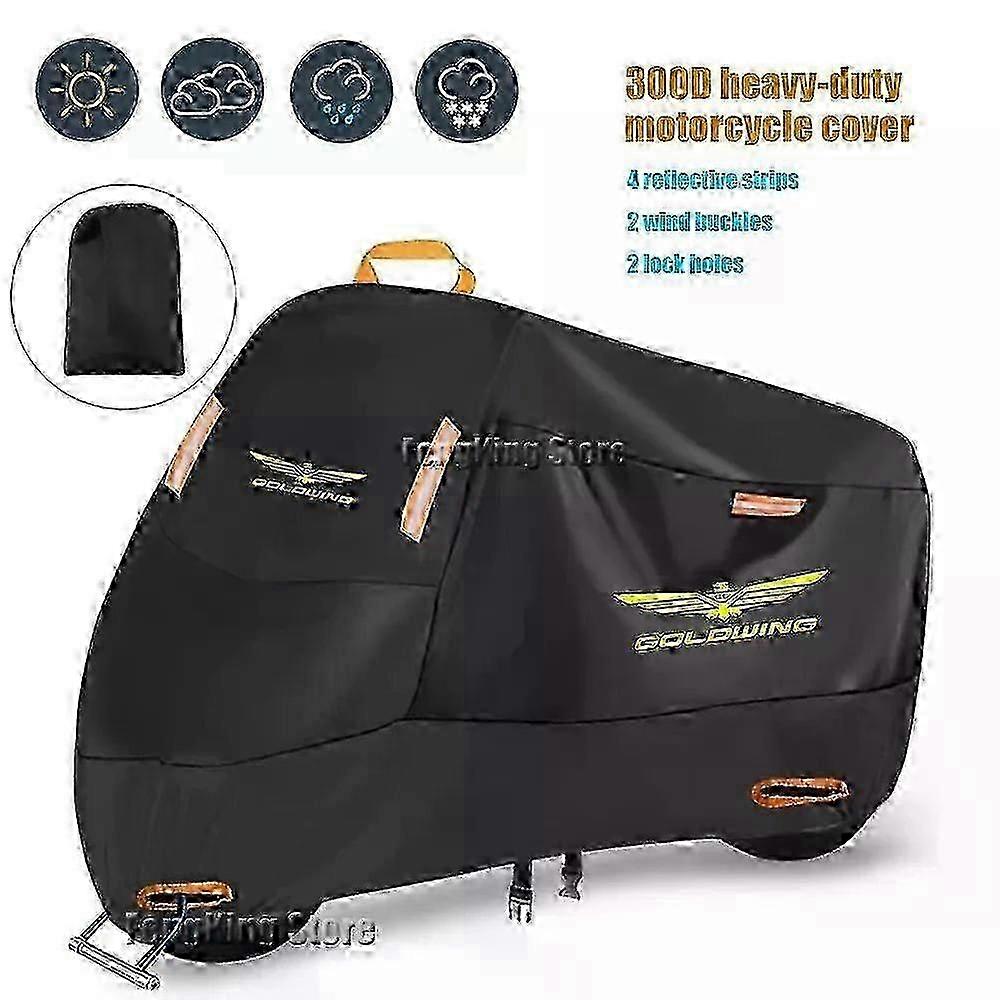 Wasserdichte Motorradabdeckung Für Honda Goldwing 1800 Gold Wing Gl1800 F6b, Uv-schutz, Regenschutz, Bb 3xl Xxxl Für 220 Cm