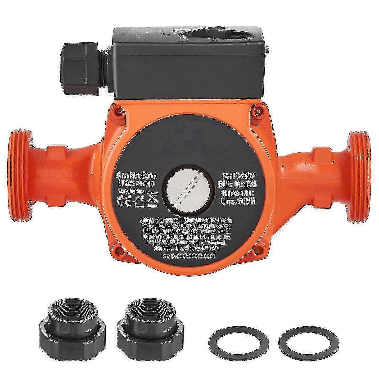 Lps25-4s-180 Warmwasser-umwälzpumpe, 220 V, 72 W, 50 L/min, 1-1/2"-npt-gewinde, 3-stufige Umwälzpumpe Für Warmwasserbereiter Im Haushalt