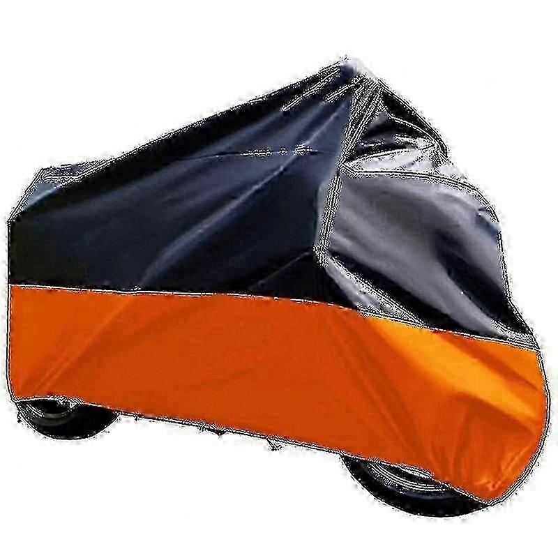 Motorradabdeckung In Xxl-größe Mit Reflektorstreifen – 180d Wasserdichte Schutzhülle Für Harley-davidson, Honda Und Suzuki Motorräder1