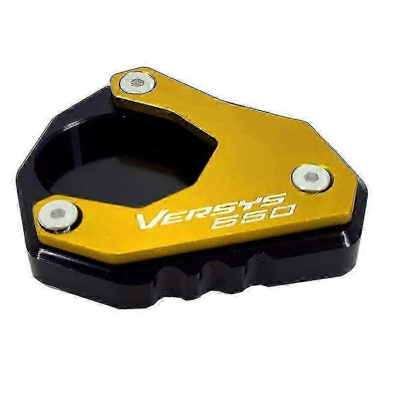 Cnc-gefräste Seitenständer-verlängerungsplatte Für Kawasaki Versys 650 Abs (2010–2023, 2019, 2015). Gold