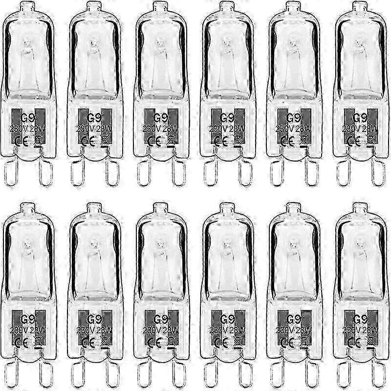 10er-pack G9 28w 230v 2700k Warmweiße Dimmbare Halogenlampen, Perfekt Für Kronleuchter