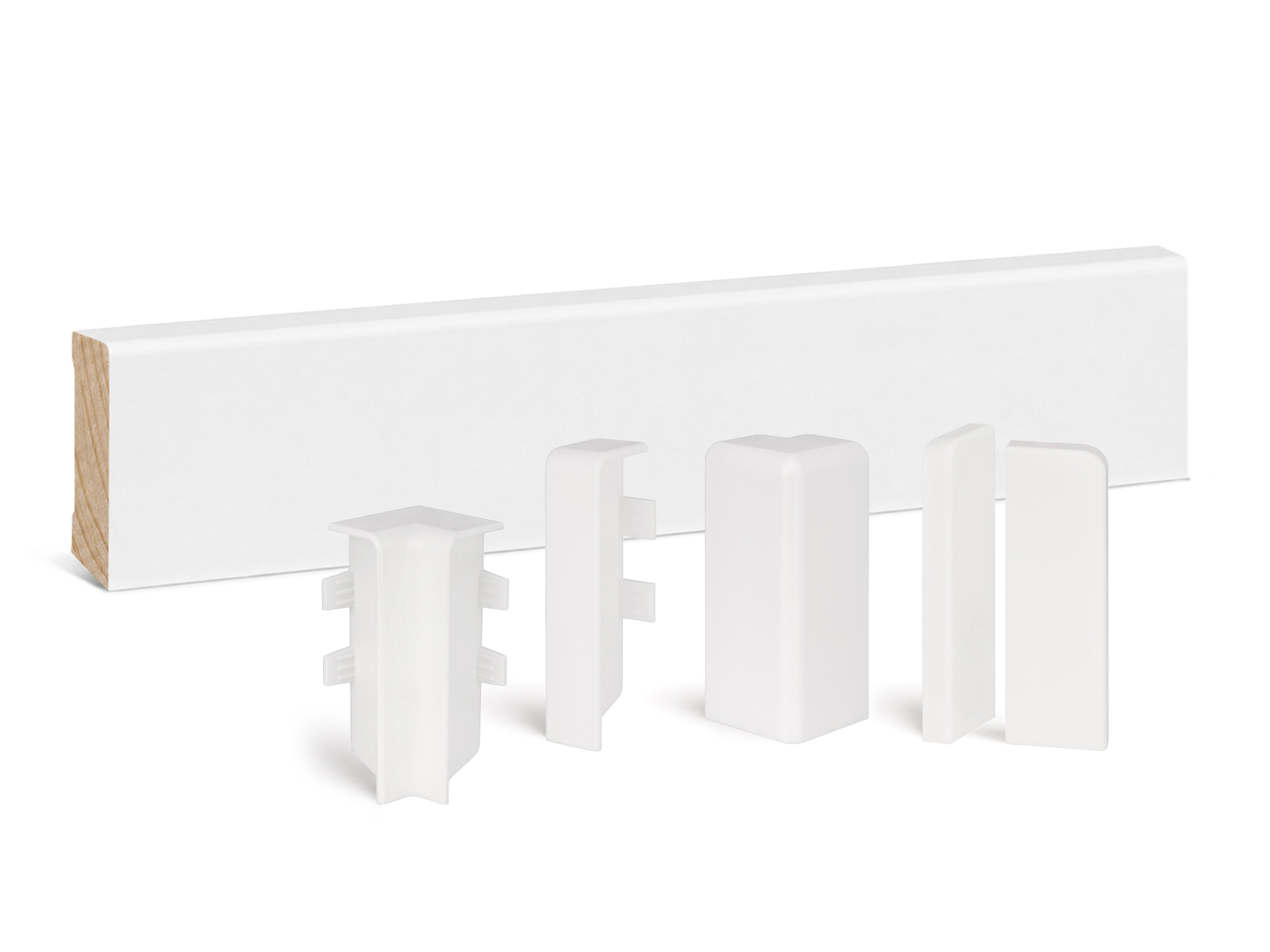 Kgm Sockelleisten-set Modern Pro Weiß 16 X 58 X 2400 Mm 10 Stück