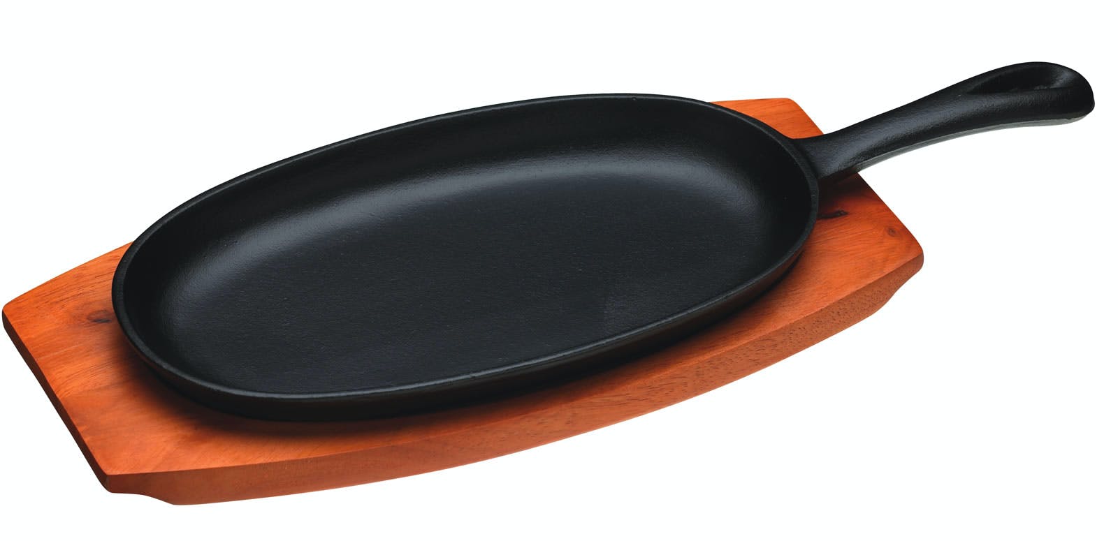 World Of Flavours Flavors Oriental Dish De Sizzling De Eisen, Holz, Schwarz, 36 X 14,5 X 3,5 Cm