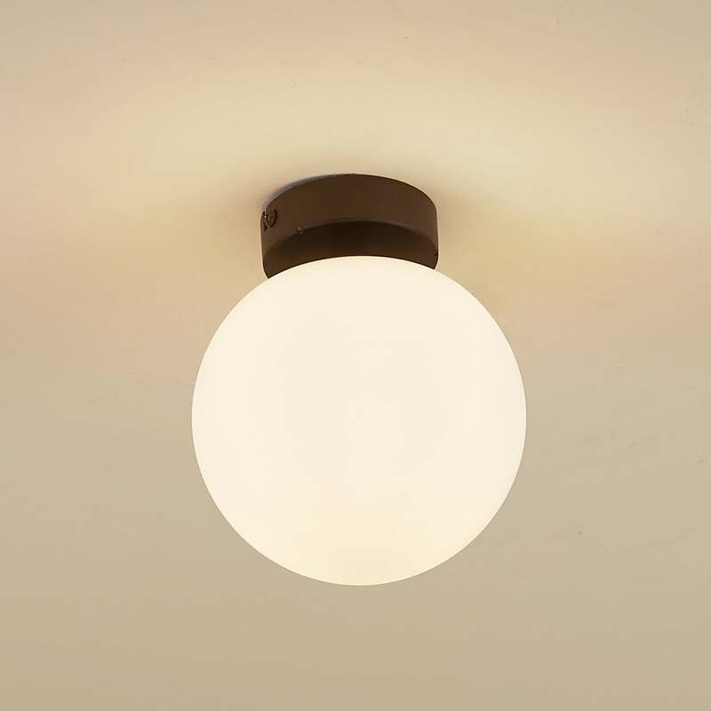 [neuwertig] B-ware Lucande Deckenlampe Bidolo Led Lampe Dimmbar Schwarz Ip44 Ø15cm 17,7cm Hoch