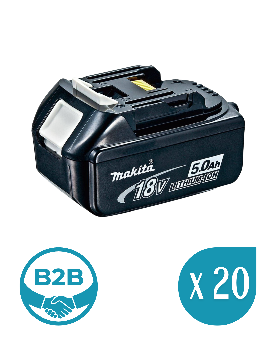 Pack Mit 20 Batterien Makita Bl1850 (18v - 5,0 Ah)