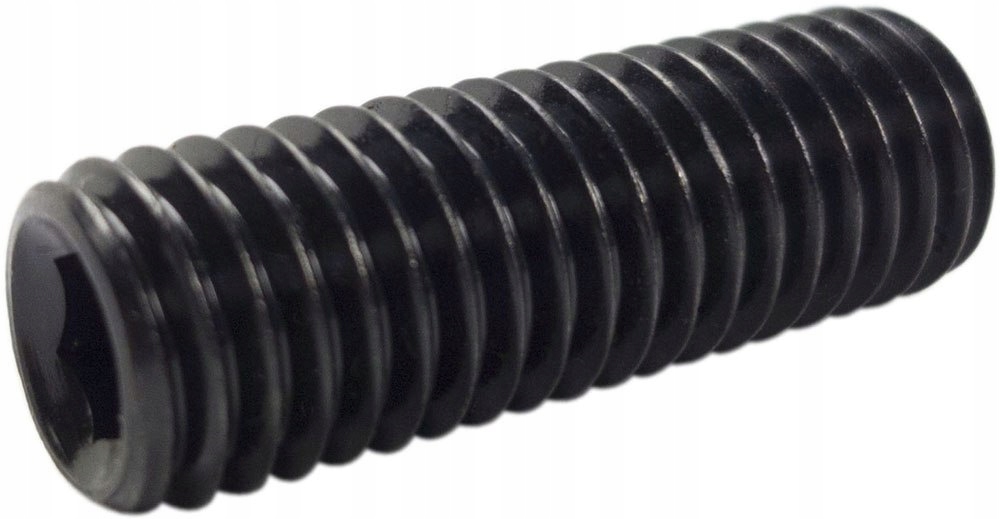 M4x6 Gewindestift Ohne Kopf, Schwarz, Din 913, 500 Stück.