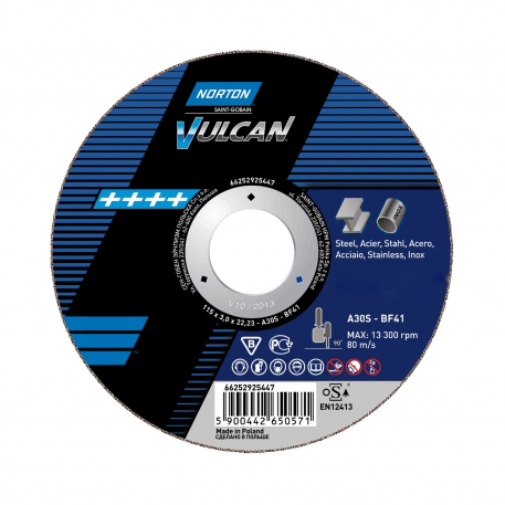 Shield 230x1.9x22.2 Metall-edelstahl Vulkan Norton
