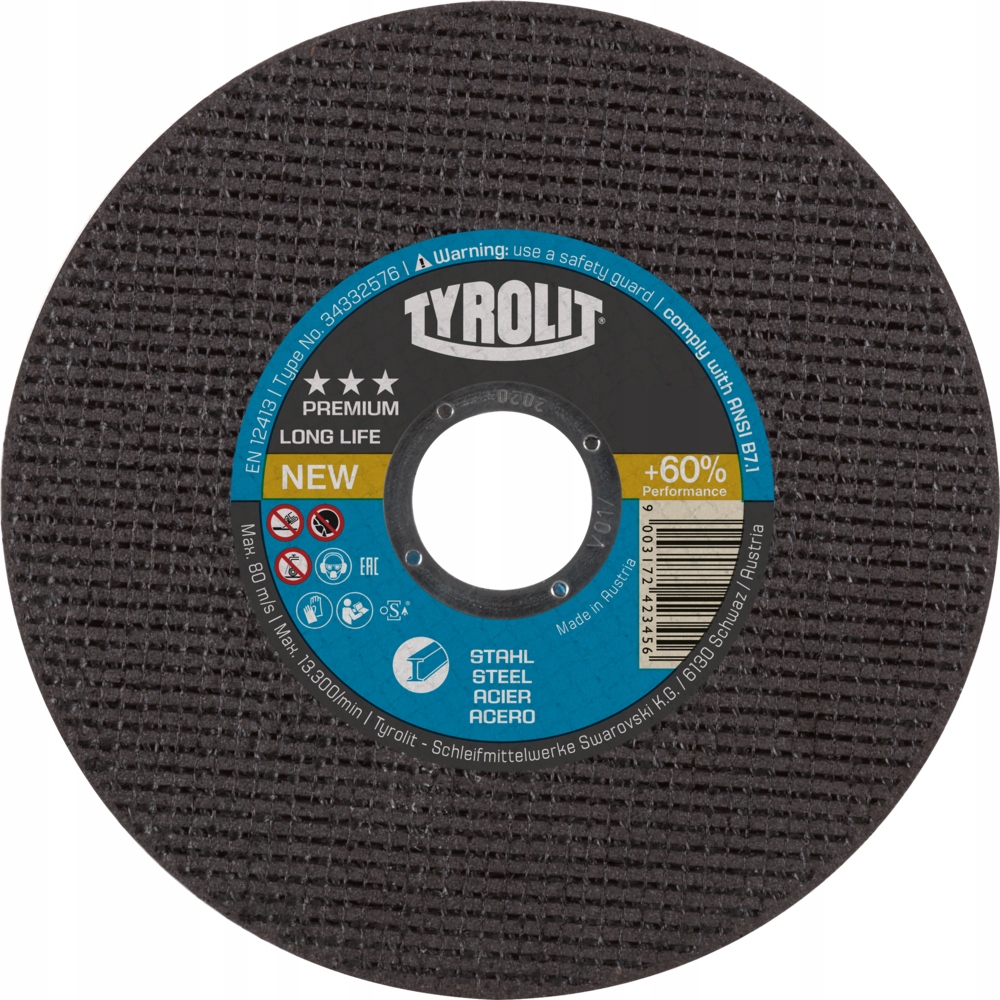 Disc 125x1x22.23 Tyrolit Longlife