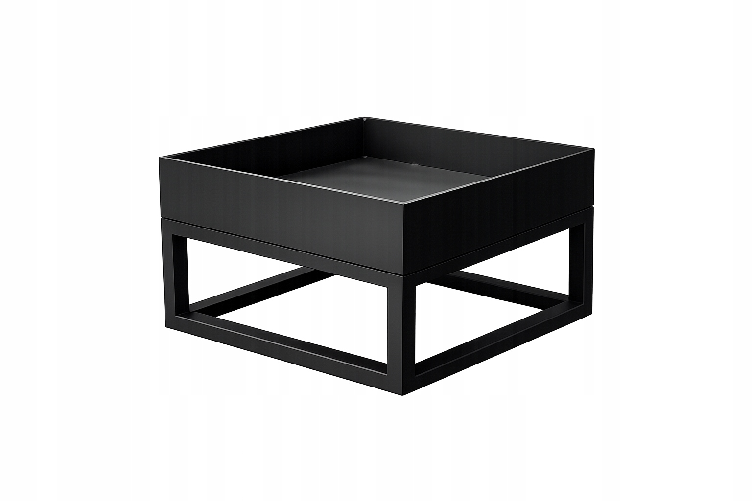 Gartenfeuerstelle 600x600 Mm, Stahl, 4 Mm Wandstärke, Schwarz