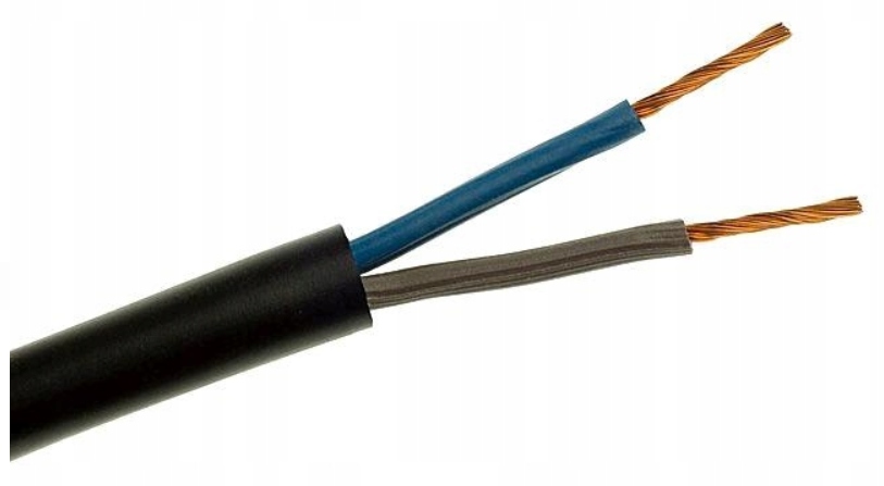Werkstatt-gummikabel Ow 2x1,5 1m