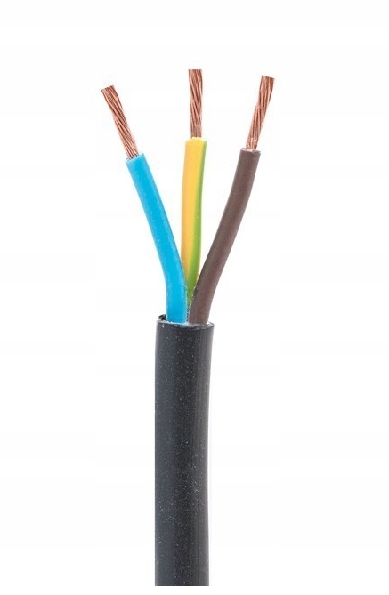 Omy 3x0,75 Schwarzes Litzenkabel 10 M