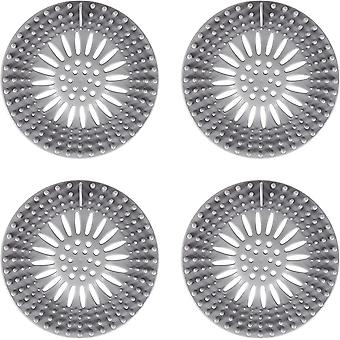 Langlebige Haarfänger Aus Silikon Verhindern, Dass Haare Duschabflüsse Verstopfen. Einfache Montage Und Reinigung, Geeignet Für Badezimmer, Badewannen Und Küchen. 4er-pack.