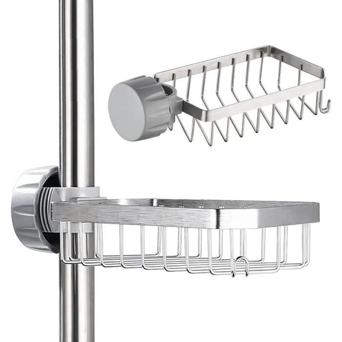 Seifenhalter Für Die Dusche (ohne Bohren), Duschablage (ohne Bohren), Duschablage (ohne Bohren) Passend Für Duschstangen, Schwammhalter Aus Edelstahl 304
