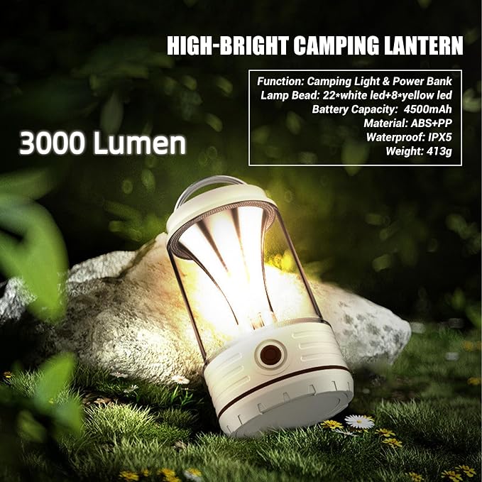Hochleistungs-campinglampe – 4500-mah-akku