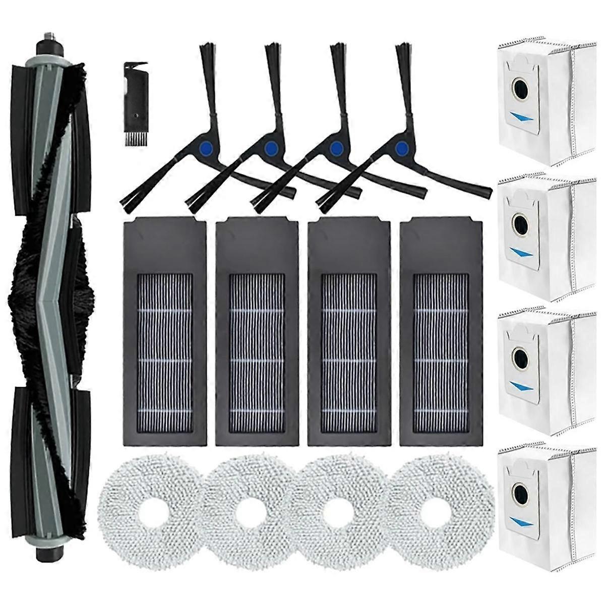 Hauptbürste, Seitenbürsten, Hepa-filter, Staubbeutel Und Wischmopp Für Debol X2 / X2 Omni / X2 Pro / Dex86 Staubsauger