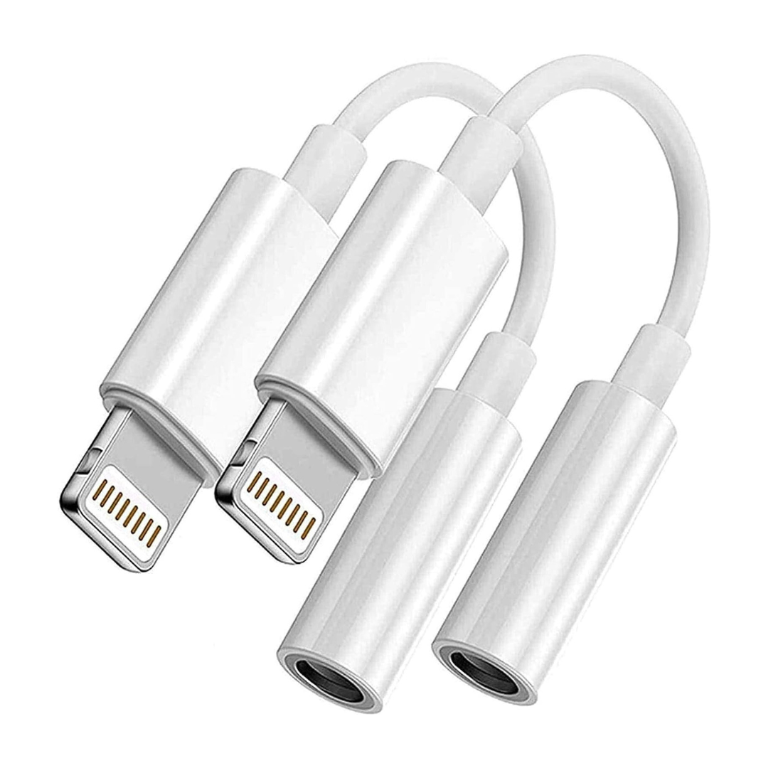Kopfhöreradapter Für Iphone Und Ipad, Lightning Mini-anschluss, 3,5-mm-klinkenstecker, Apple Mfi, 2 Stück