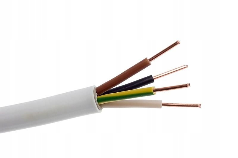 Rundes Installationskabel Ydy 4x2,5 1m