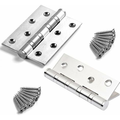 Stück Hochleistungs-türscharniere, Außenscharniere Aus Edelstahl, Türscharniere Aus Holz, Edelstahlverbinder Für Möbelbeschläge, Schranksicherungen, Schubladentüren (weiß)