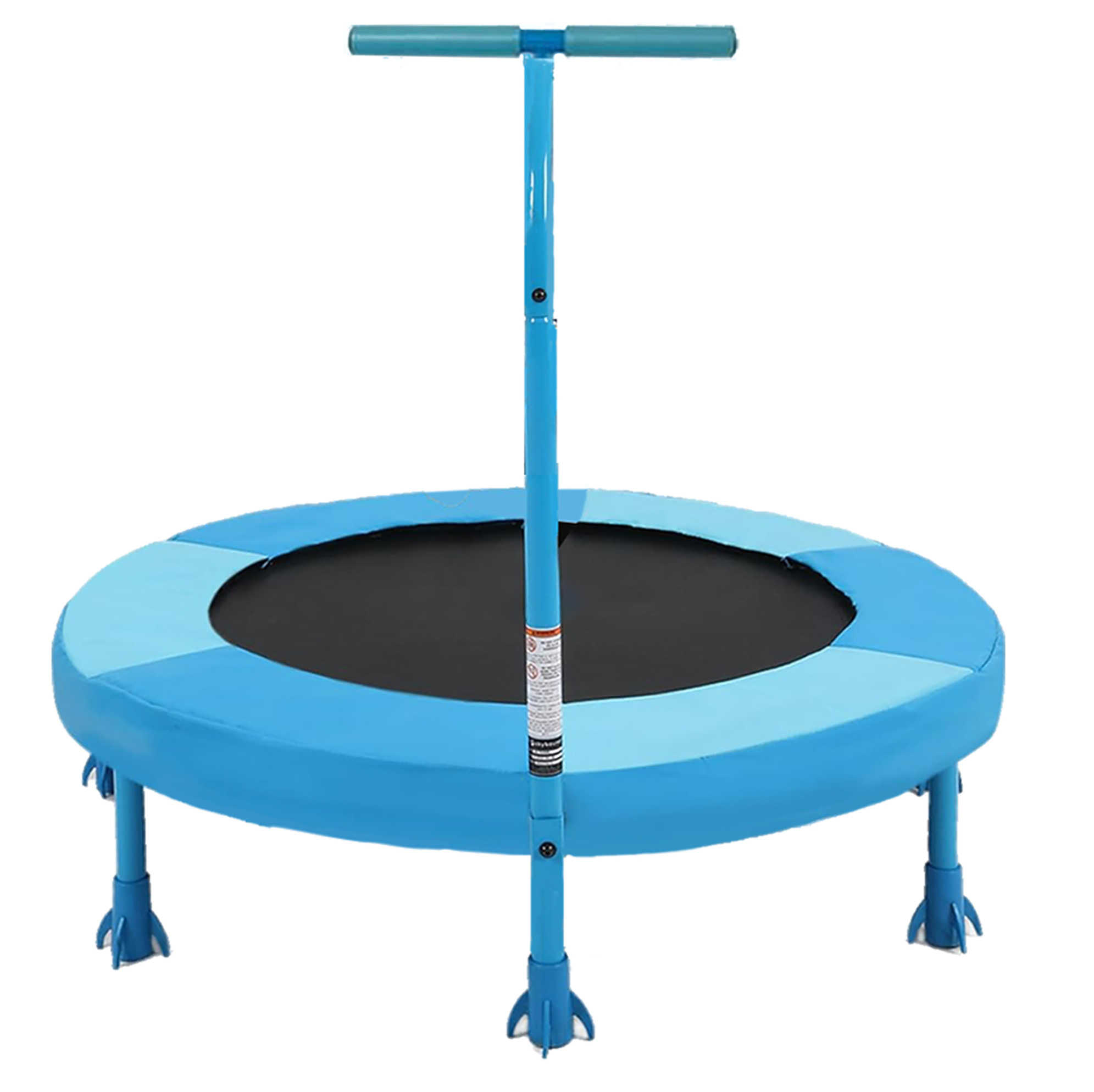 Okwish Mini-trampolin Für Kinder 91 Cm Blau Mit Haltegriff Und 7 Beinen