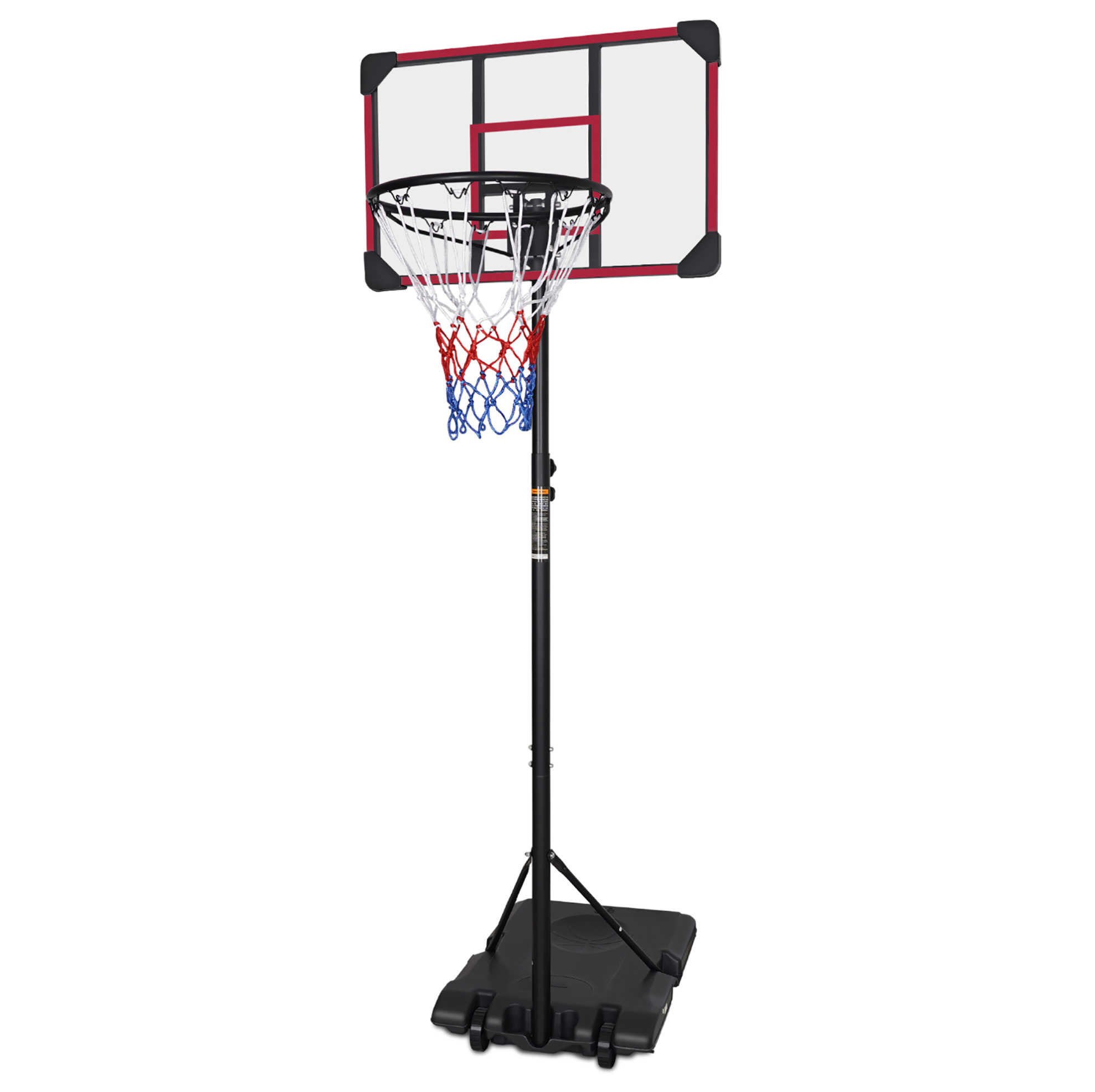 Tragbarer Höhenverstellbarer Basketballkorb 170–213 Cm Mit Rollen Okwish