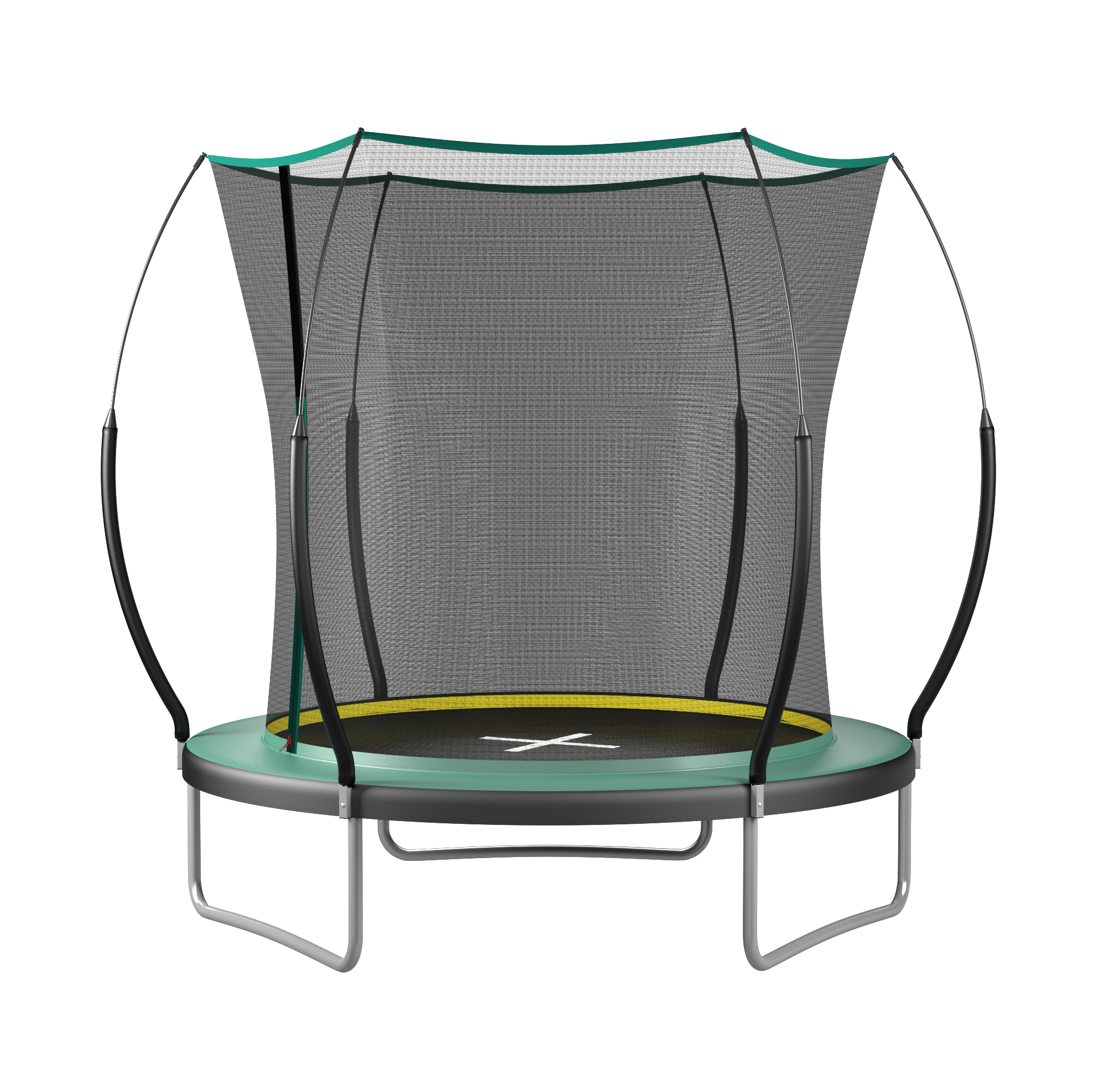 Okwish Garten-trampolin 183 Cm Mit Sicherheitsnetz Und Glasfaserstangen