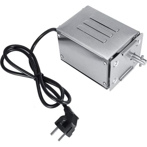 Drehspießmotor Für Grill, Elektromotor Aus Edelstahl, Grillspieß-set, Nennlast 50-70 Kgf (eu-stecker 220 V)