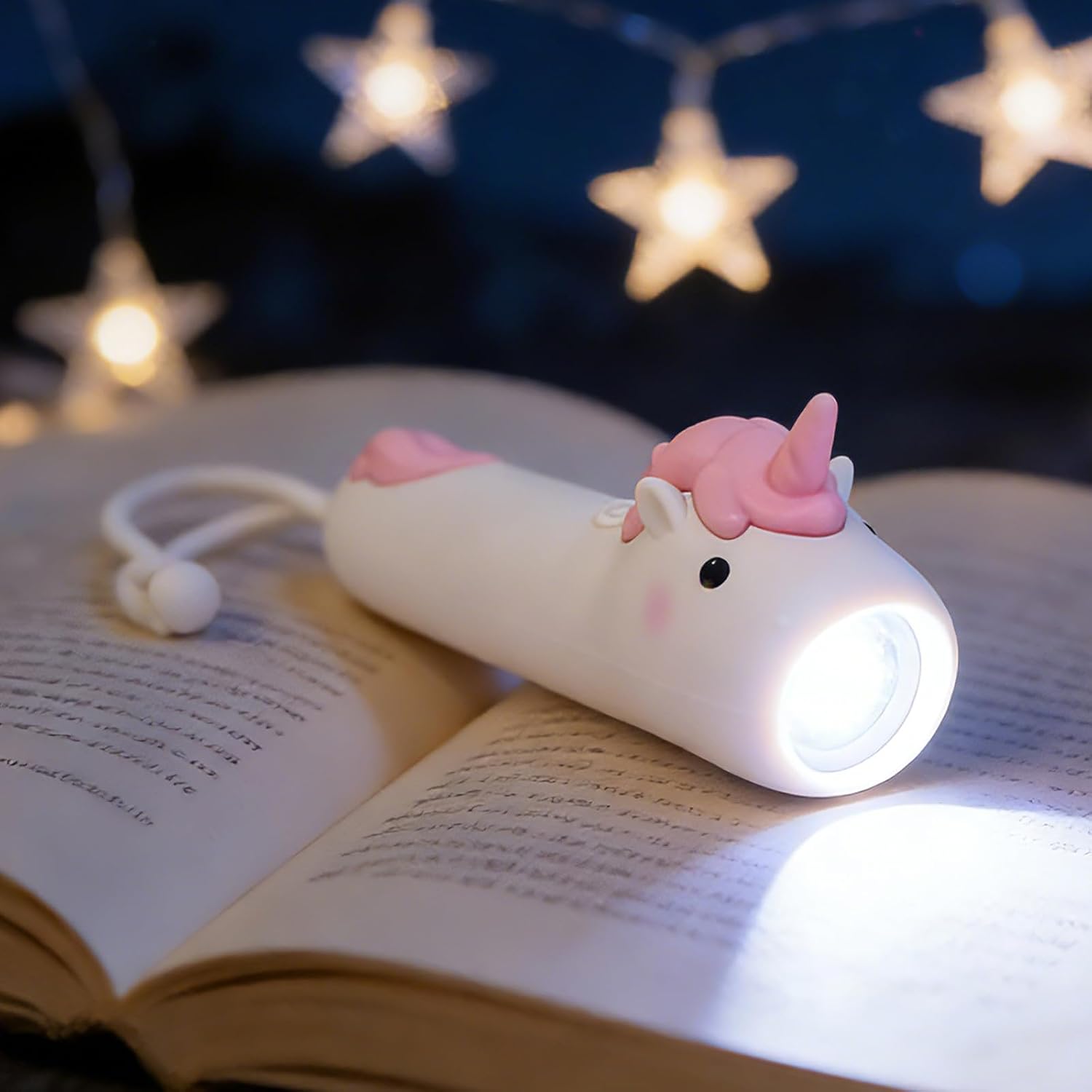 Wiederaufladbare Usb-c-led-taschenlampe Für Kinder, Rosa Einhorn-taschenlampe Mit Handschlaufe, Kleine Silikon-taschenlampe Für Kinder Ab 3 Jahren, Camping-taschenlampe Für Mädchen – Geschenk