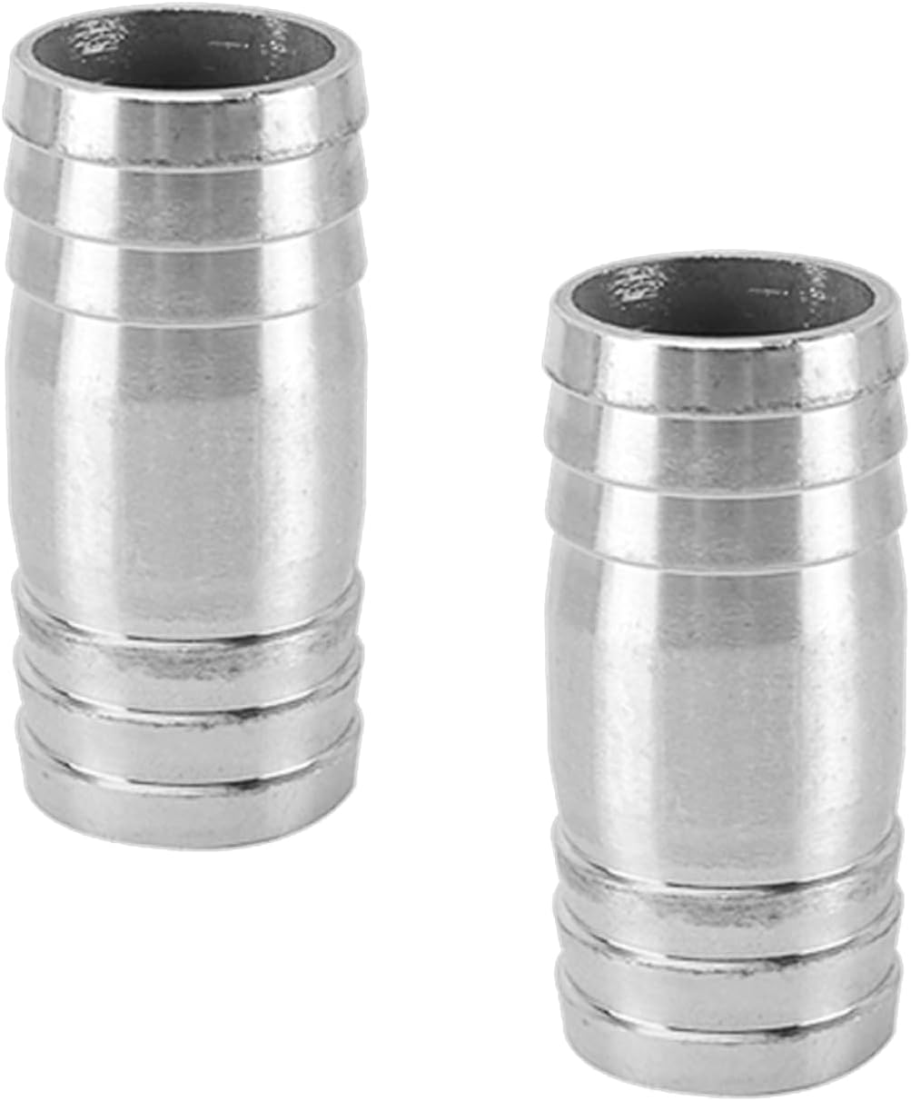 Set Mit 2 Geraden 30-mm-schlauchverschraubungen Aus Edelstahl – 2-wege-schlauchverschraubung